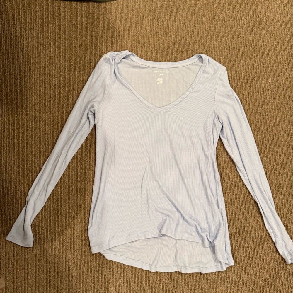Baby blue American Eagle long sleeve - medium